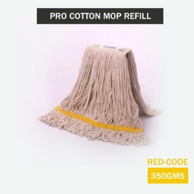 SpringMop Pro Cotton Mop Refills - 350gms, Looped End, Yellow Code