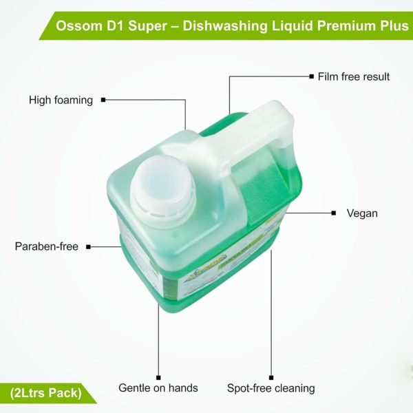 ossom d1 super premium dishwashing liquid 2l