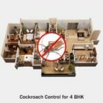 Cockroach Control Services for 4 BHK at Hygienedunia