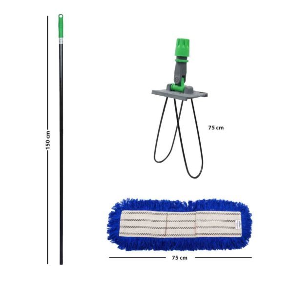 SpringMop Acrylic Dry Mop Set MS 75cm - Green Code