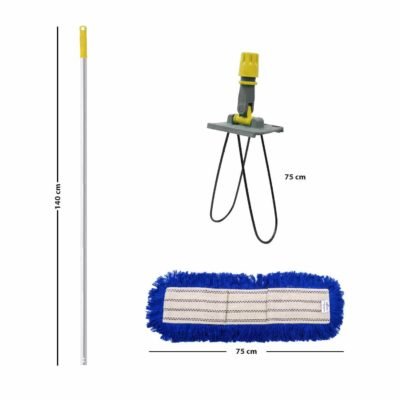 SpringMop Acrylic Dust Mop Set Alu 75cm - Yellow Code