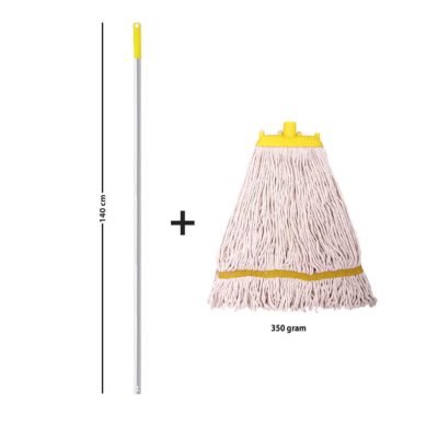 Wet Mops for Floors - SpringMop Smart Wet Mop Set; AL350, Yellow Code