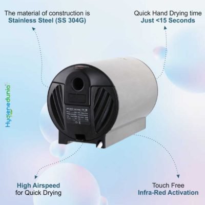 S.S Hand Dryer High Air Speed 2100 W