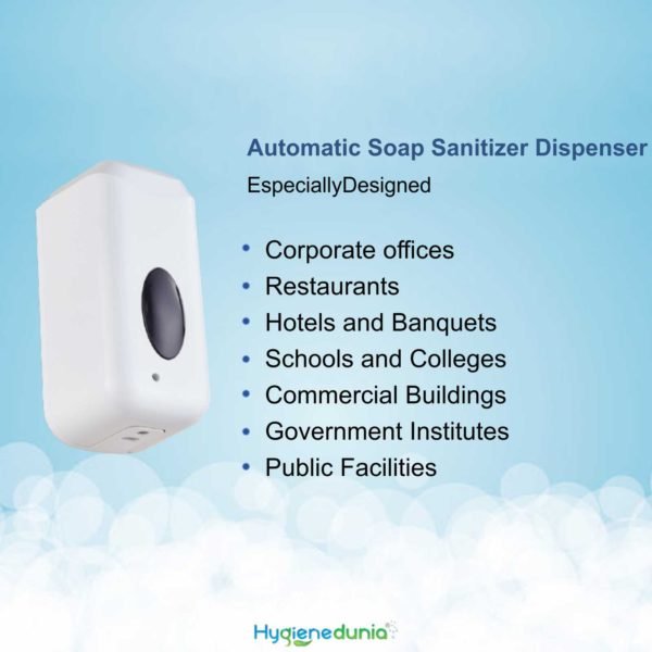 Automatic Soap, Foam and Sanitizer Dispensers by Hygienedunia