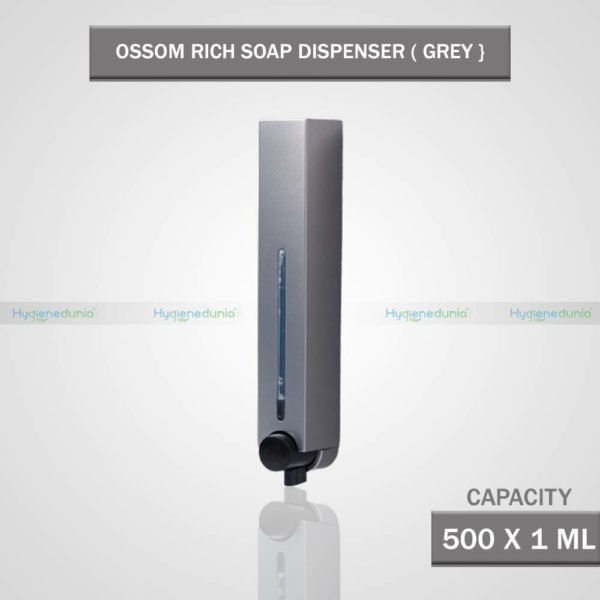 Ossom RICH Soap Dispenser 500 Grey Slim Design