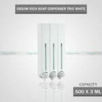 RICH Soap Dispenser 500 Trio White Triple Dispenser OSSOM®