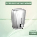 SS Liquid Soap Dispenser Wall Mounted 1200ml V-Shape Premium Quality