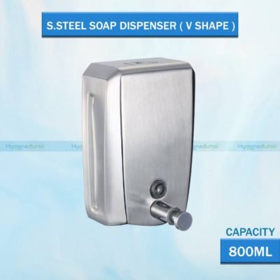 Ossom SS Liquid Soap Dispenser 800ml | use for Soap and Gel Hand Sanitizer