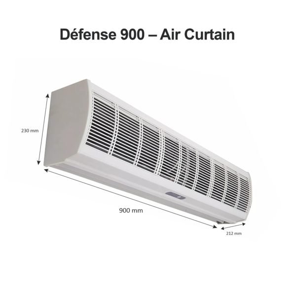 air curtain horizontal air in centrifugal type défense 900