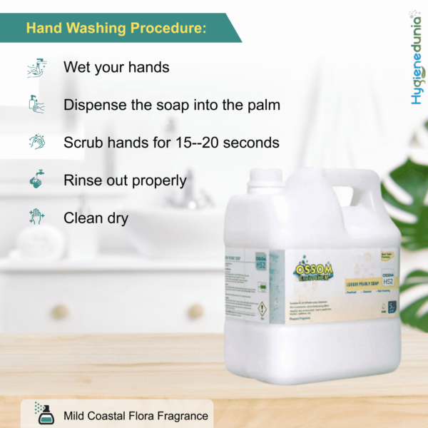 Ossom HS2 Luxury Pearly Hand Soap 5Ltrs Pack