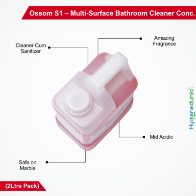 Ossom S1 Best bathroom tiles cleaner liquid 2Ltrs Pack