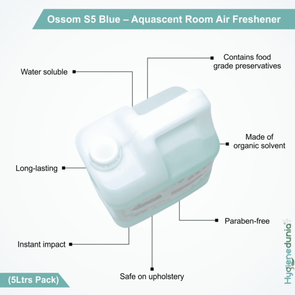 Ossom S5 Blue Room freshener price in India 5Ltrs Pack