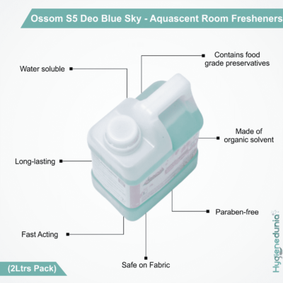Ossom S5 Deo Blue Sky room freshener concentrate 2Ltrs Pack