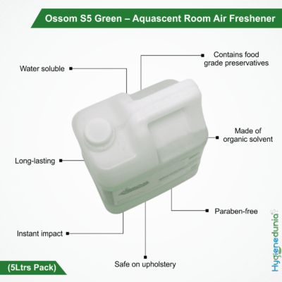 Ossom S5 Green Automatic room freshener 5Ltrs Pack
