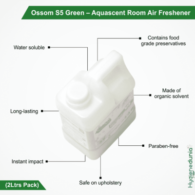 Ossom S5 Green Room Freshener automatic 2Ltr Pack