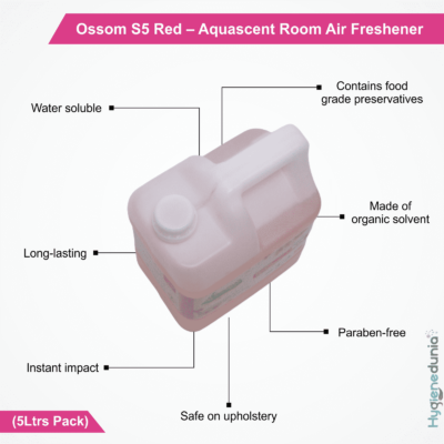 Ossom S5 Red natural room air fresheners 5Ltrs Pack