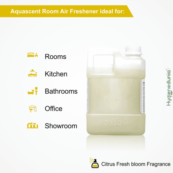 Ossom S5 Yellow Room Freshener for bathroom 2Ltrs Pack