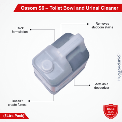 Ossom S6 Toilet cleaner formula 5Ltrs Pack