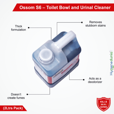Ossom S6 Toilet cleaner harpic 2Ltrs Pack