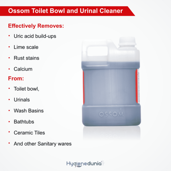 Ossom S6 Toilet cleaning liquid toilet bowl cleaner hs code 2Ltrs Pack
