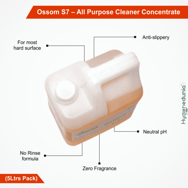 Ossom S7 Tiles cleaner all purpose cleaner 5Ltrs Pack