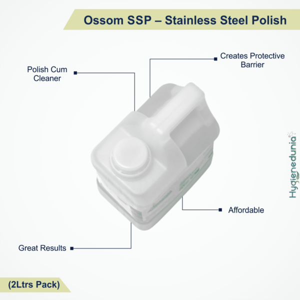 Ossom SSP stainless steel polish cleaner 2Ltrs Pack