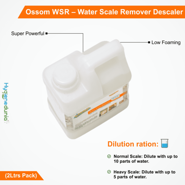 Ossom WSR Best water scale remover 2Ltrs Pack