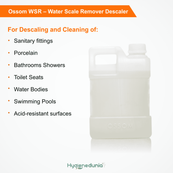 Ossom WSR Best water scale remover for house 2Ltrs Pack