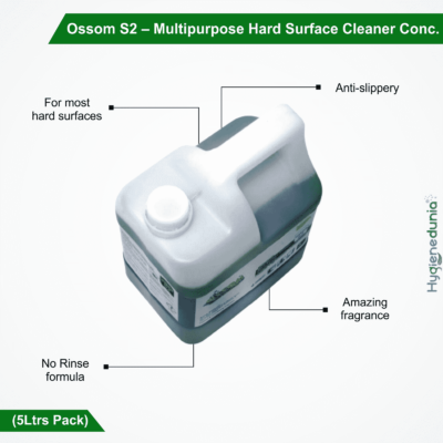 Ossom S2 Multipurpose Hard Surface Cleaner Conc. multi purpose cleaner 5 litre 5Ltrs Pack