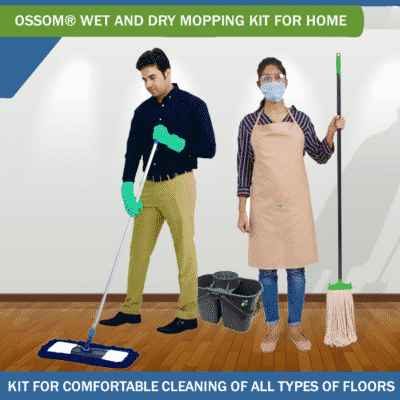 Home Expert Floor Cleaning Kit Wet and Dry Mop Set home cleaning sets By Hygienedunia