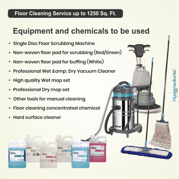 Tile floor cleaner service up to 1250 Sq. Ft by Hygienedunia