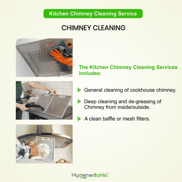 Chimney cleaning service at Hygienedunia