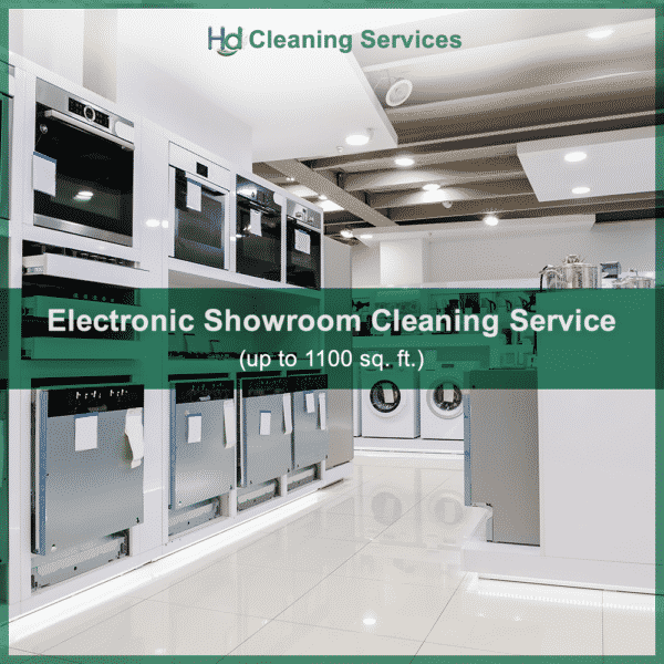 Electronic showroom cleaning service near me upto 1100 sq. ft at Hygienedunia