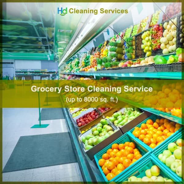 Grocery showroom cleaning service near me up to 8000 sq. ft. at Hygienedunia