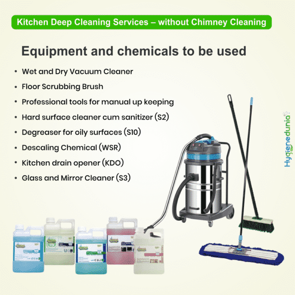 Services cleaning deep (without Chimney) at Hygienedunia