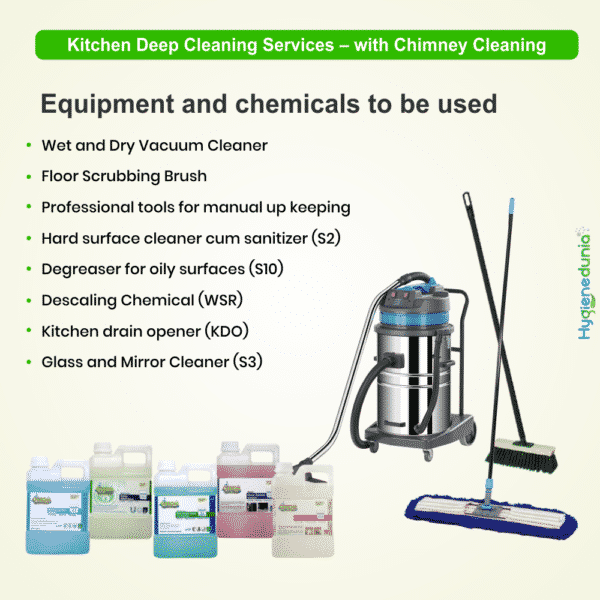 Services deep cleaning in with Chimney Cleaning at Hygienedunia