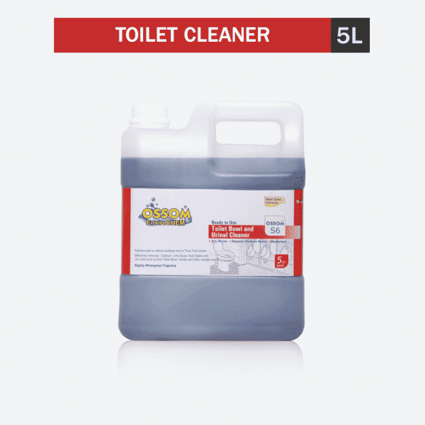 Toilet Cleaner Liquid, Advance toilet cleaner formula, Ossom S6 at Hygienedunia